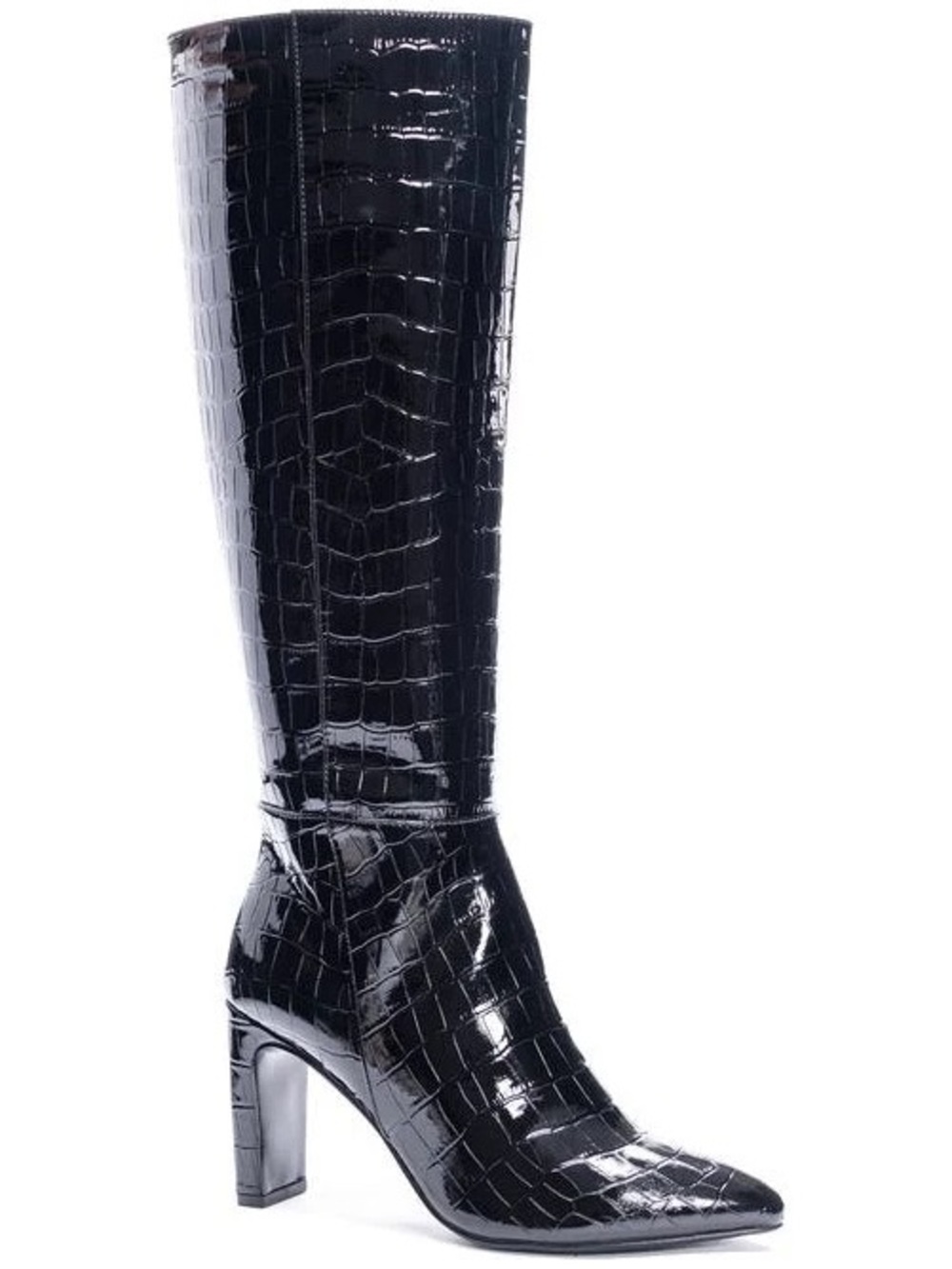Chinese Laundry Evanna Black Croc Boot 8.5